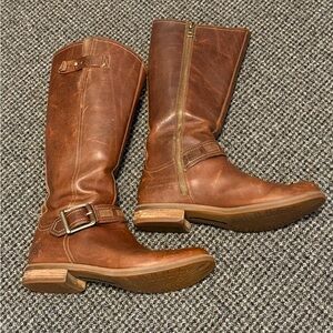 Timberland Tan Leather Heeled Boots